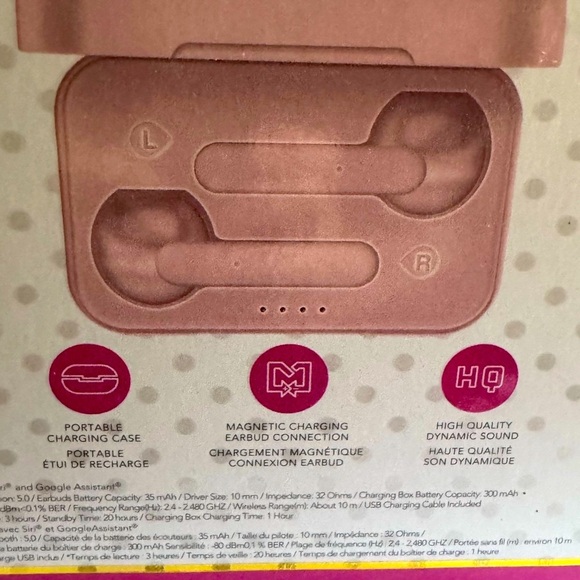 π§π Isaac Mizrahi Pink Wireless Earbuds β Chic Sound on the Go! ππ§ - Picture 15 of 16